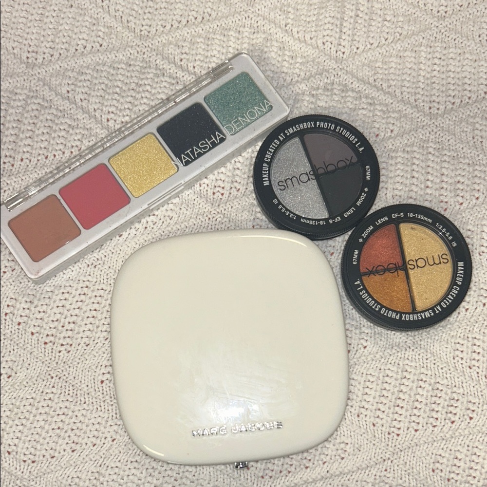 Marc Jacobs Compact with Natasha Denona and Smashbox Eyeshadows